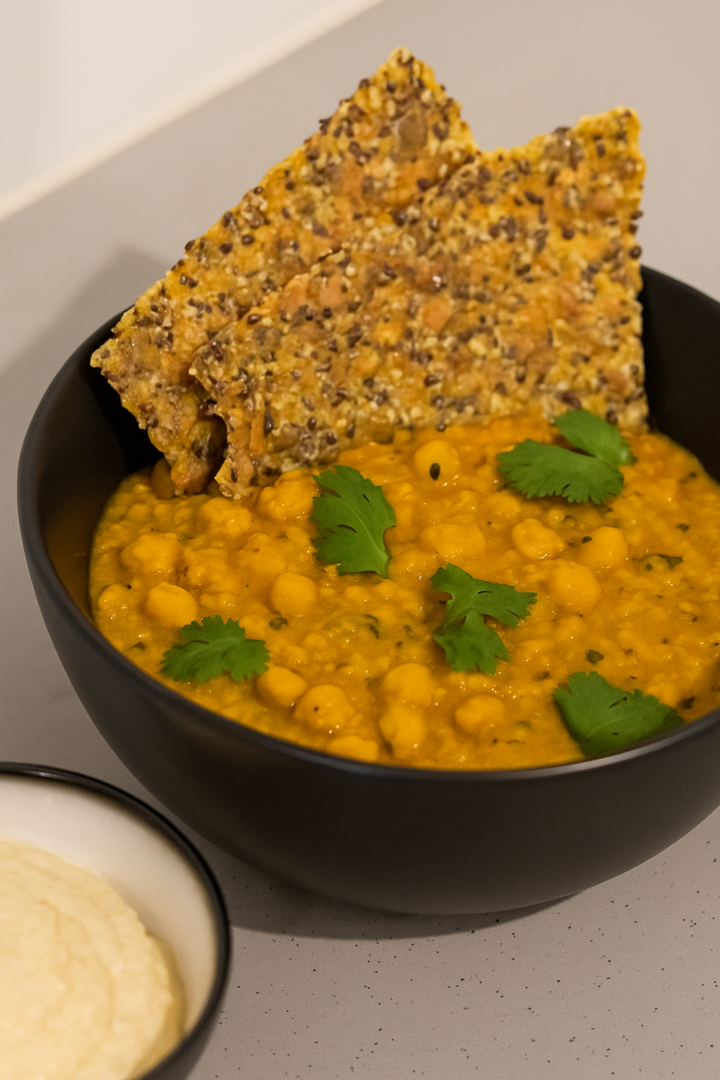 Creamy Coconut & Chickpea Dhal with Kiki Crunch