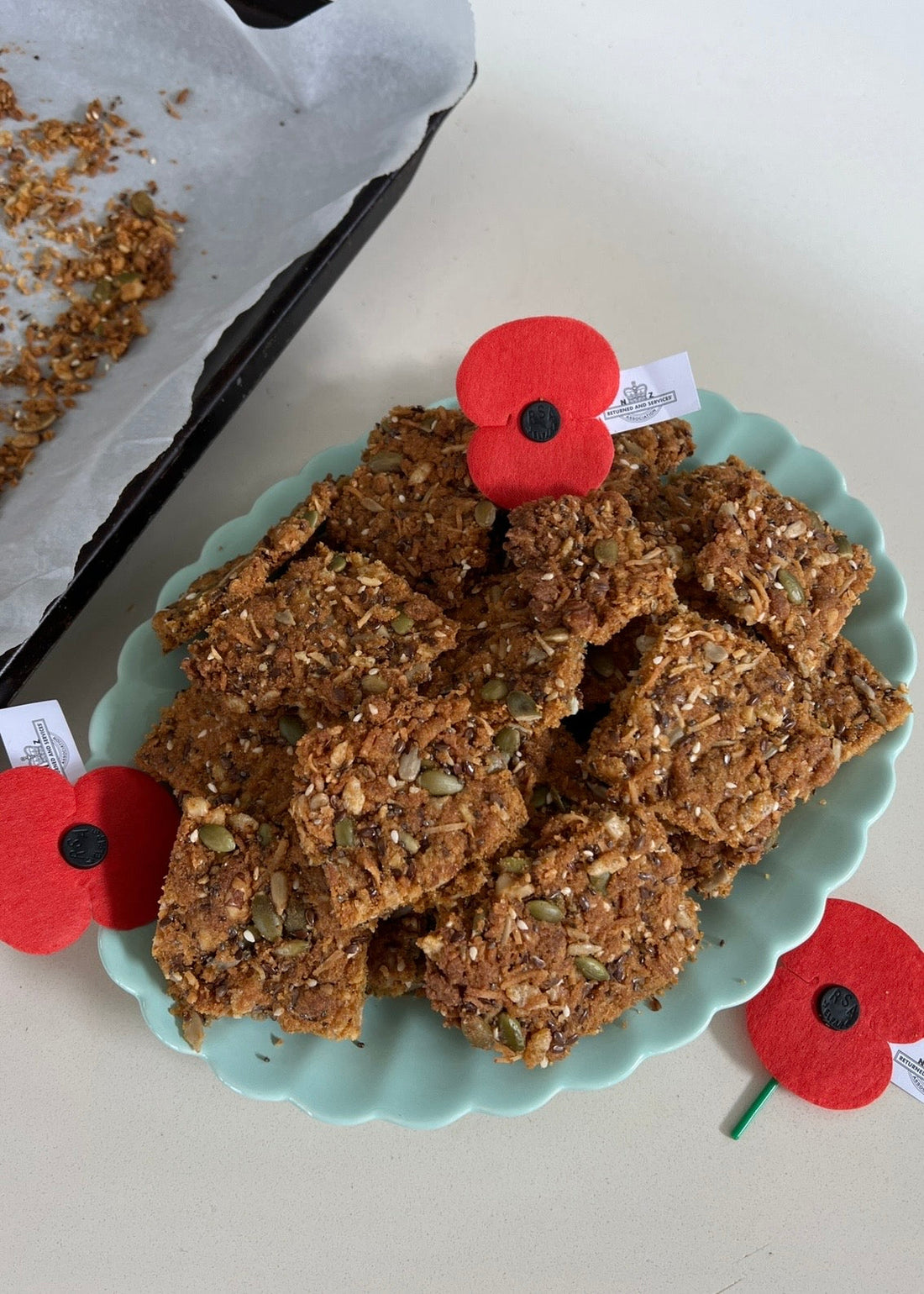 GF Seedy Anzac Biscuits
