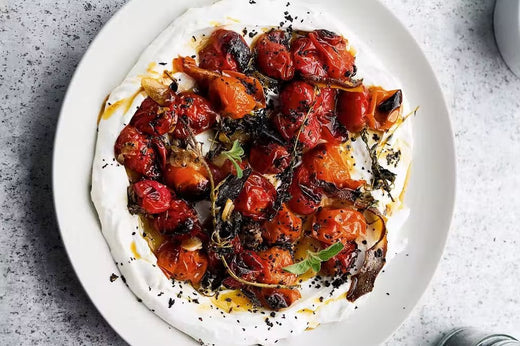 Ottolenghi's Hot Charred Cherry Tomatoes & Yoghurt Recipe