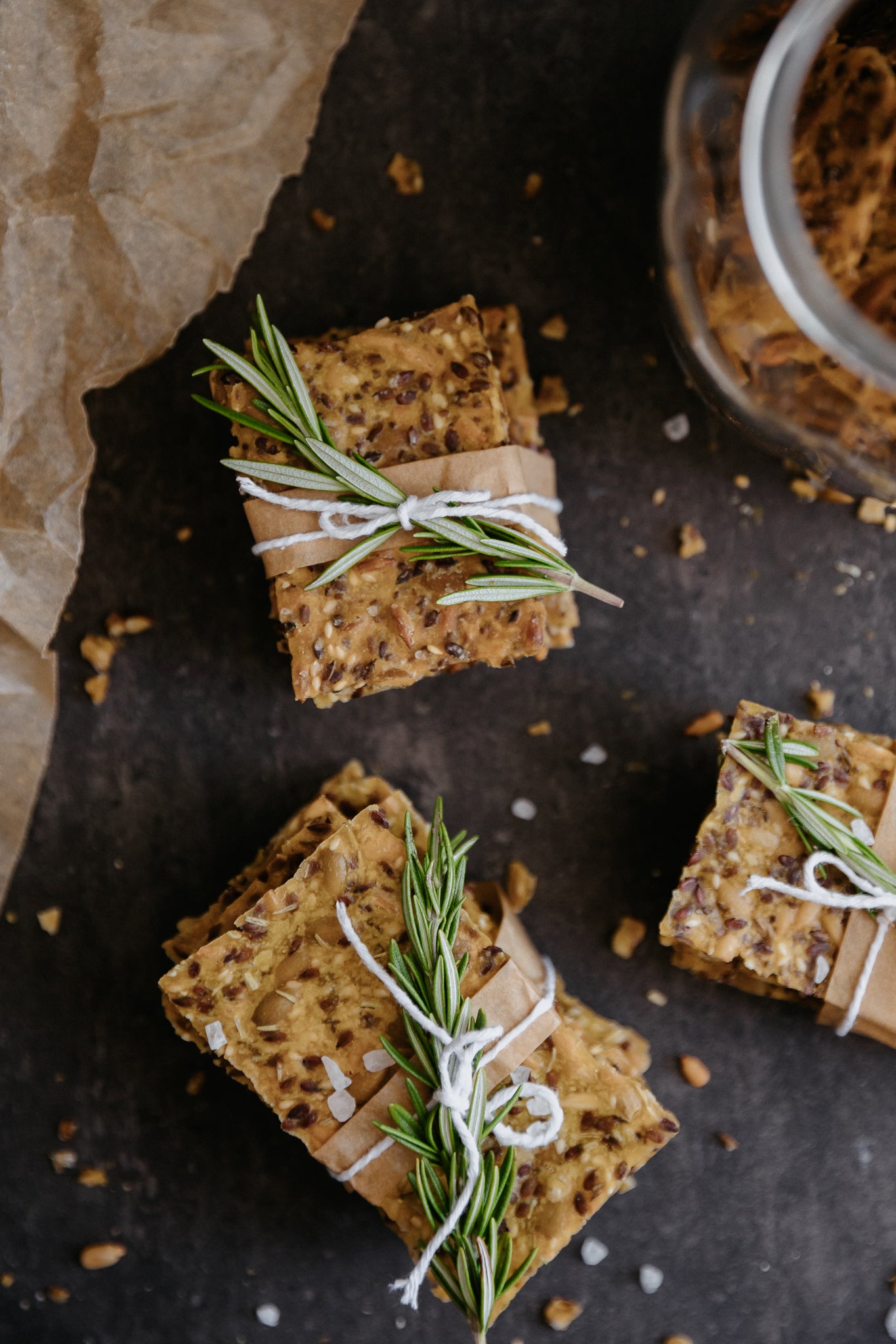 Rosemary & Garlic Seed Cracker Mix