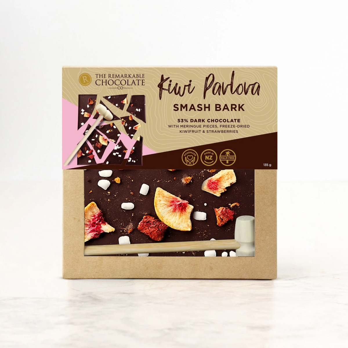 Kiwi Pavlova Smash Bark