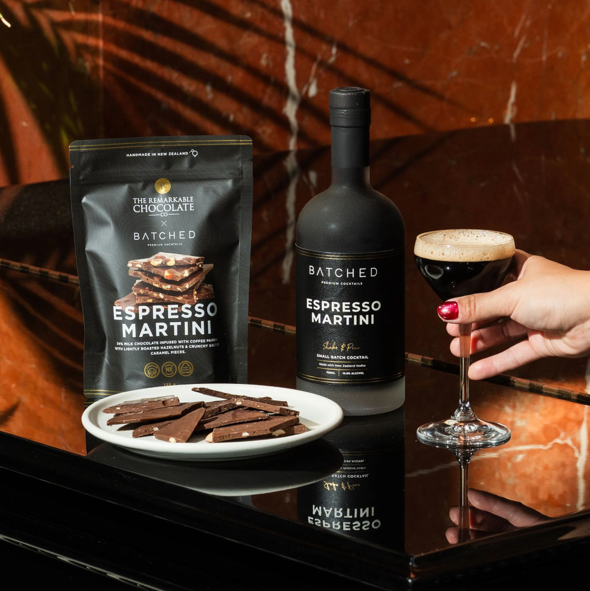 Hazelnut Espresso Martini Chocolate Bark