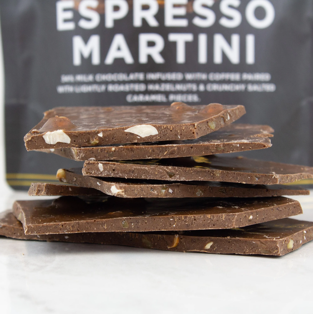 Hazelnut Espresso Martini Chocolate Bark