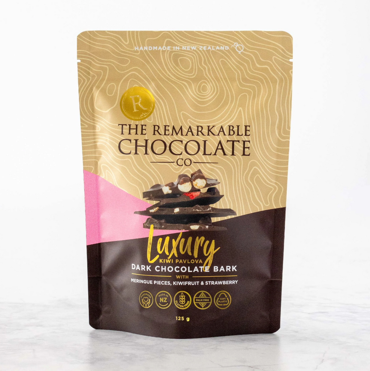 Kiwi Pavlova Chocolate Bark