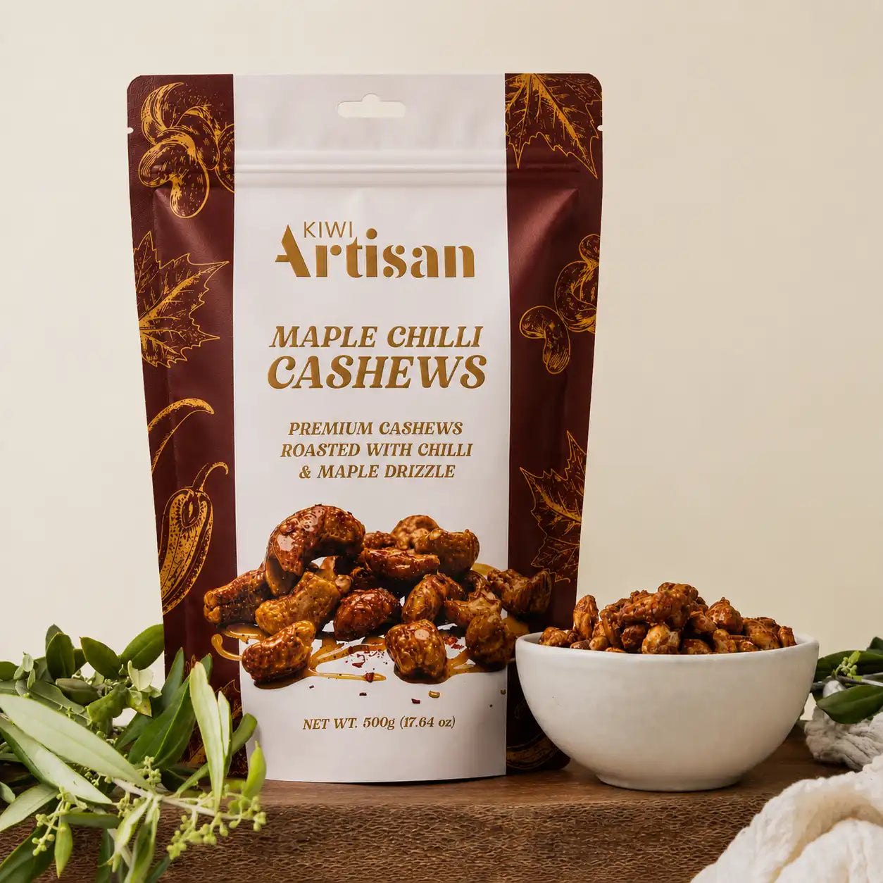 Kiwi Artisan Maple Chilli Cashews