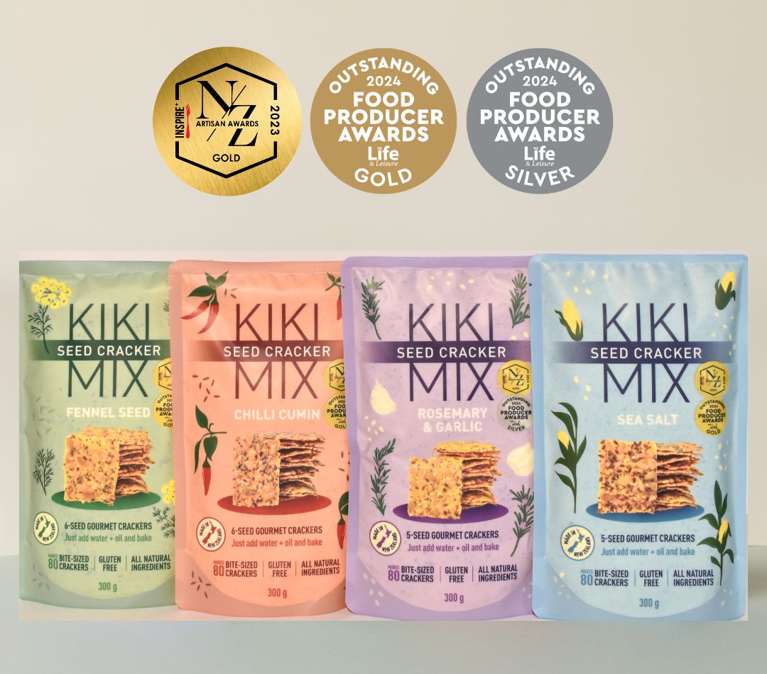 Gluten free Kiki cracker 6 pack bundle for pantry stocking and everyday snacking.